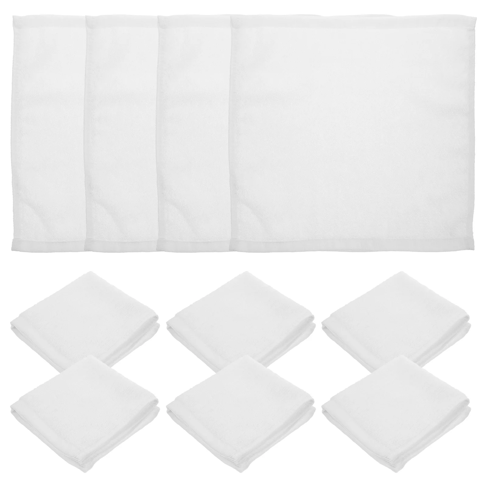 

10pcs Cotton Cleaning Towels 30x30cm Soft Absorbent Hand Towels for Bathroom Hotel Reusable Square Napkins