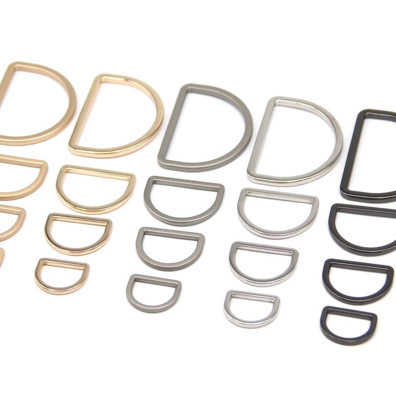 Dotollec 15/20/25/30/35/40mm d anel fivelas de metal fecho web para cinto de couro sapatos sacos vestuário deco acessório de costura diy artesanato