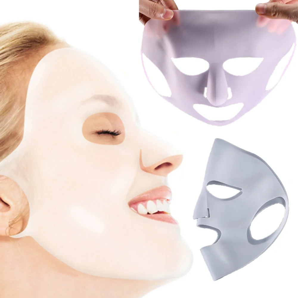 

V Shape Face Firming Gel Sheet Mask Ear Fixed4-Colors Silicone Face Mask Reusable Moisturizing Lifting Firming Anti Wrinkle