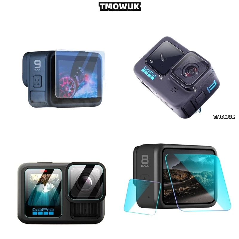 

For GoPro Hero12 11 10 9 Ultra-Clear Screen Protector - 9H Tempered Glass Privacy View Full Coverage With Anti-Scratch & Anti-Fo
