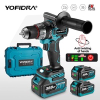 YOFIDRA 700N.m 13mm Brushless Electric Impact Drill Cordless Screwdriver DIY Ice Breaking Power Tools For Makita 18V Battery Pin