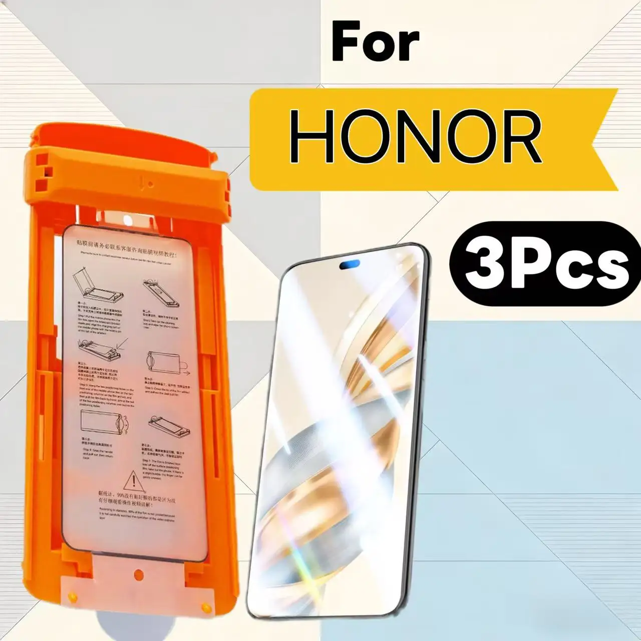 

3 Pack HD Screen Protector for Honor 90, 100, 200, 300, 400 Pro, Magic6, Magic7 Pro, Not Tempered Glass