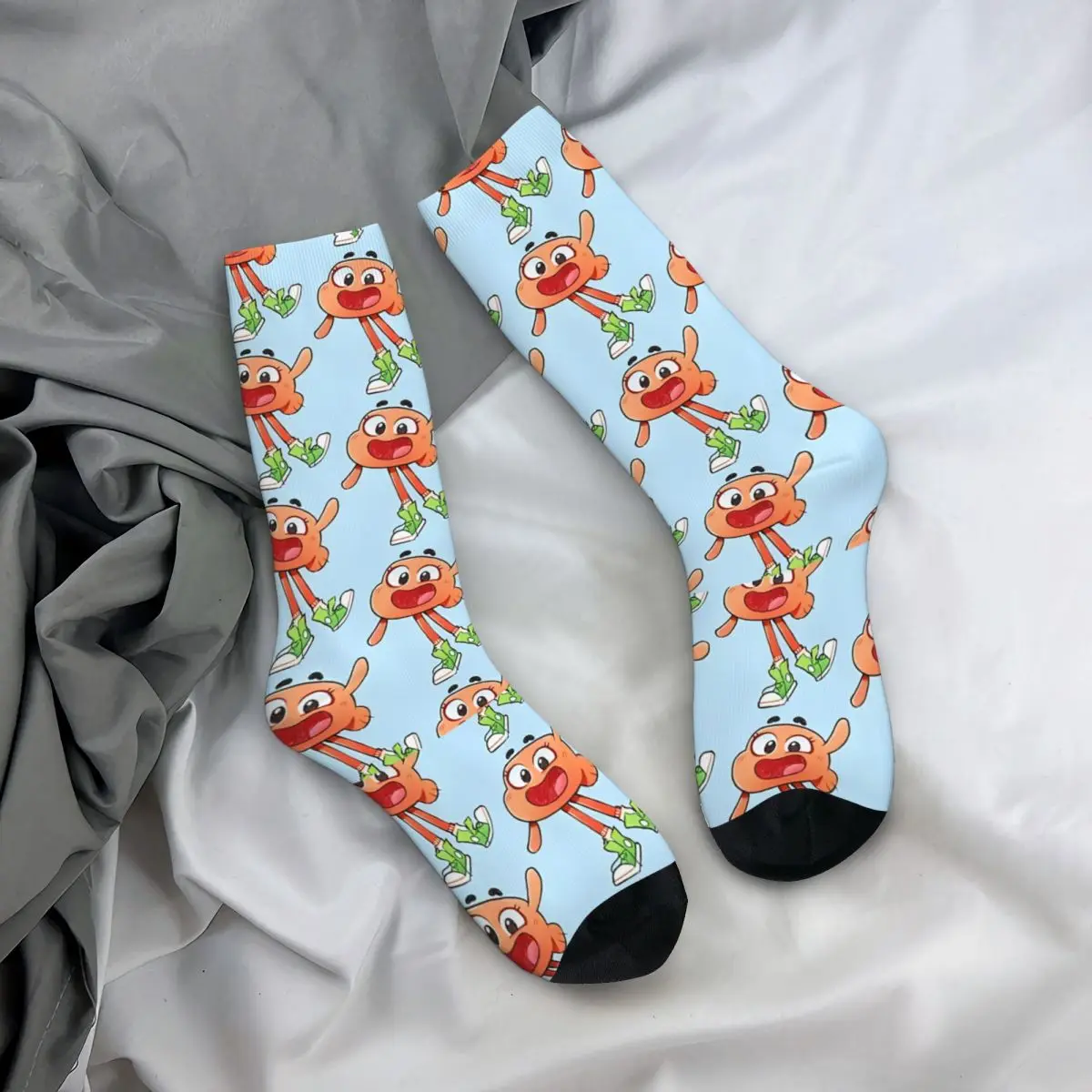 Calzino Darwin Watterson per uomo Hip Hop Vintage G-Gumball Happy Quality Pattern stampato Boys Crew Sock novità regalo