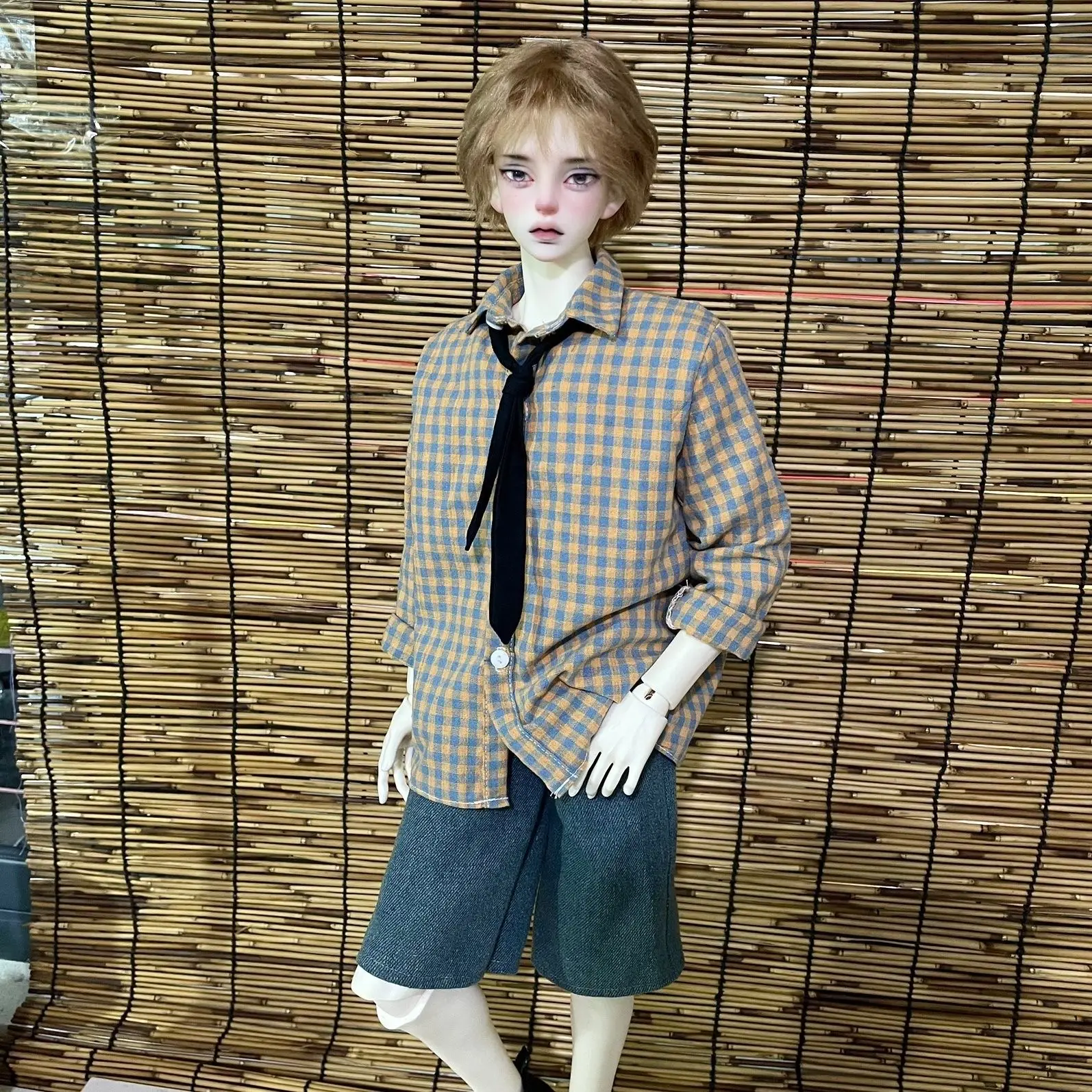 1/4 1/3 인형 옷 세트 45/60/62/65/68/70/72/75cm 남성 BJD 인형 셔츠 청바지 장난감 드레스업 선물 인형 액세서리, 인형 미포함