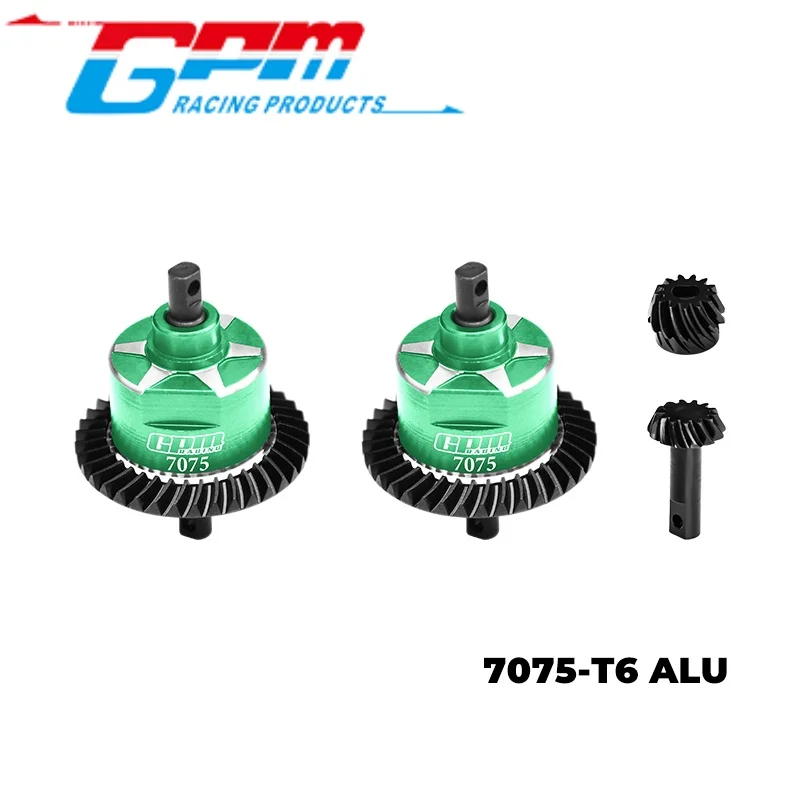GPM SLA1337FR (sem óleo diferencial) AÇO DE CARBONO 4140 + liga 7075 DIANTEIRO & TRASEIRO DIFERENCIAL COMPLETO PARA TRAXXAS 1/10 SLASH 4X4 / RUS