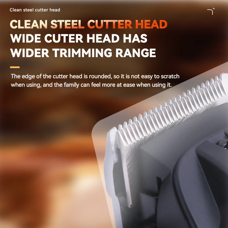 Kemei 2355 مشابك شعر كهربائية رجل المهنية قابلة للشحن اللاسلكية آلة قطع الشعر سبيكة الشعر المتقلب ماكينة حلاقة