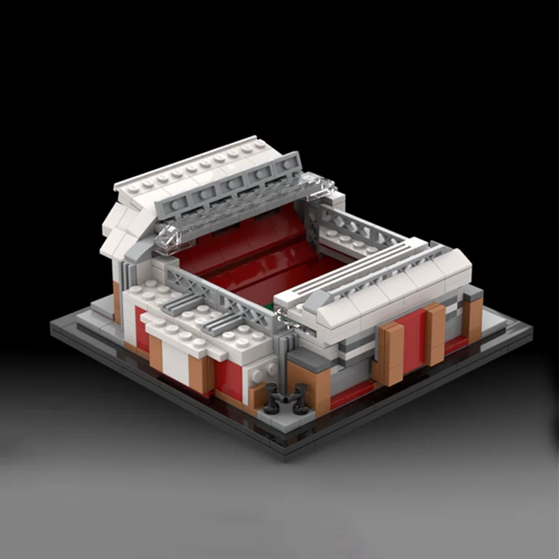 412pcs MOC Architecture Anfield Stadium - Liverpool F.C. Model Toy Building Blocks Architecture Christmas Gift 3D Brick Creative