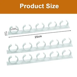 2/4pcs Kitchen Storage Rack Seasoning Jar Storage Rack Simple Bottle Clip Wall Mount Spice Bottle Stand 5 Hole Ingredient Holder