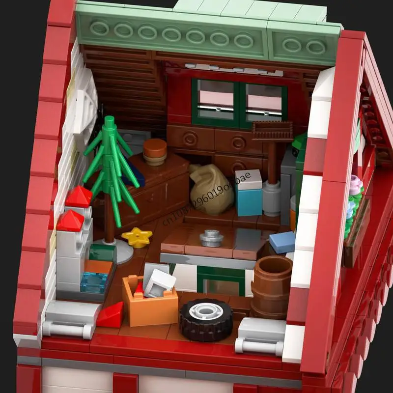 6728PCS City Hot Selling Street View Comic Store Ice Cream Shop Coffee Timbered House model creative ideas Assembly Puzzle Gift