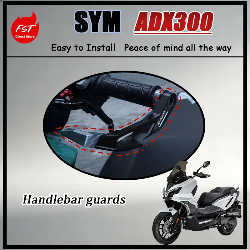 

FOR High-Impact Plastic And Aluminum Handguards for SYM ADX300 All-Weather Lever Protection Motorcycle Accessories