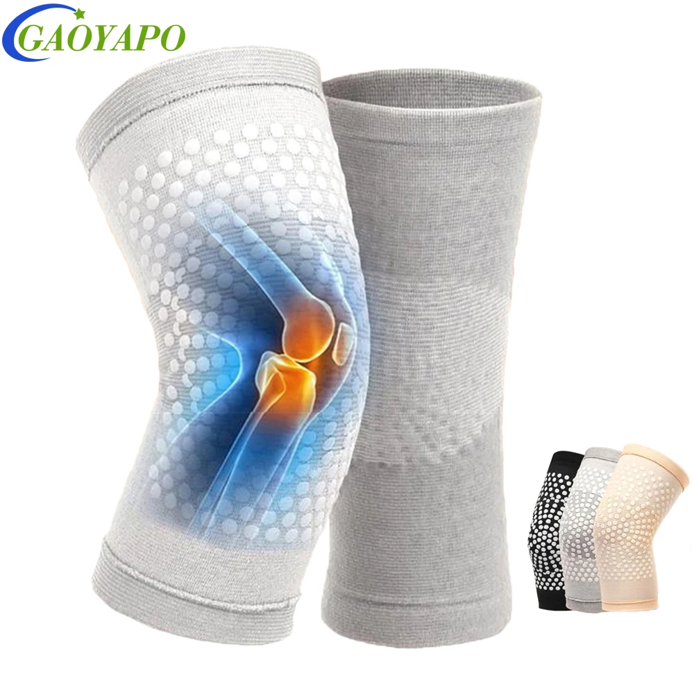 1Pair Self Heating Support KneePad Knee Brace Warm for Arthritis Joint Pain Relief Injury Recovery Belt Knee Massager Leg Warmer