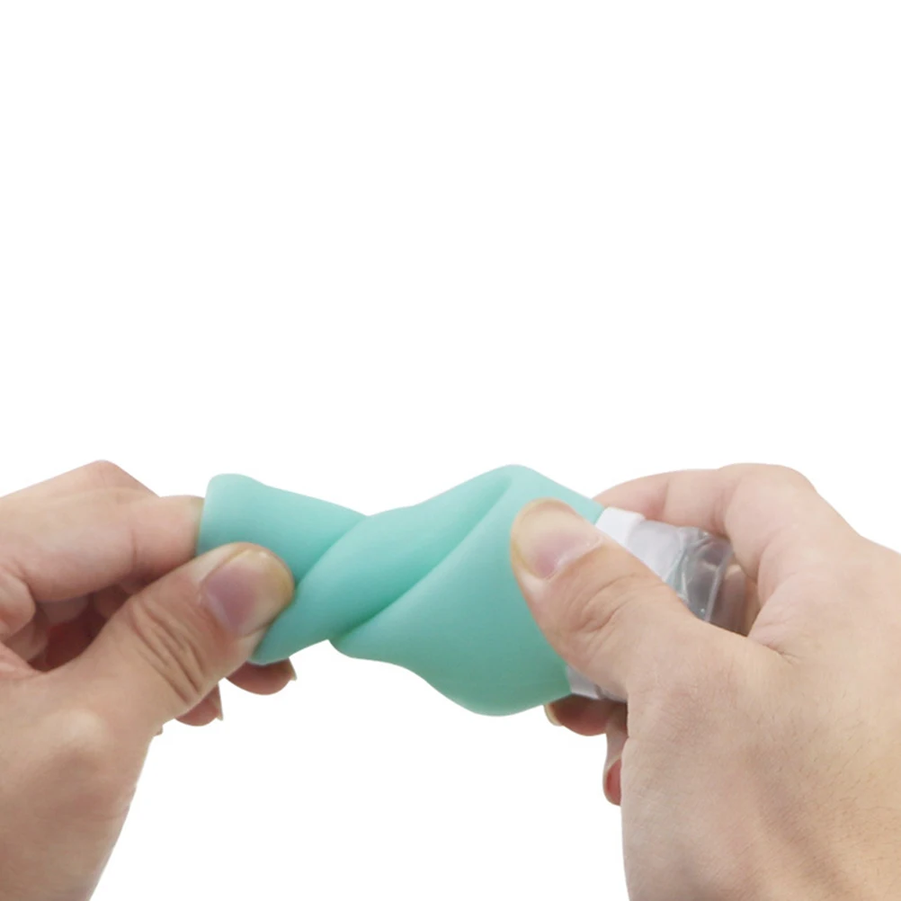 

4pcs Silicone Refillable Travel Bottles Leak-Proof Lotion Containers Dispensers Shampoo Skincare Subpackaging Sub