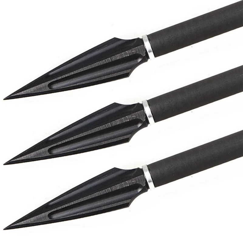 6pcs/12pcs Carbon Steel Arrow Head Broadhead Tips Arrow Point Archery Arrowheads for Compound Bow Crossbow Recurve Bow Hunting