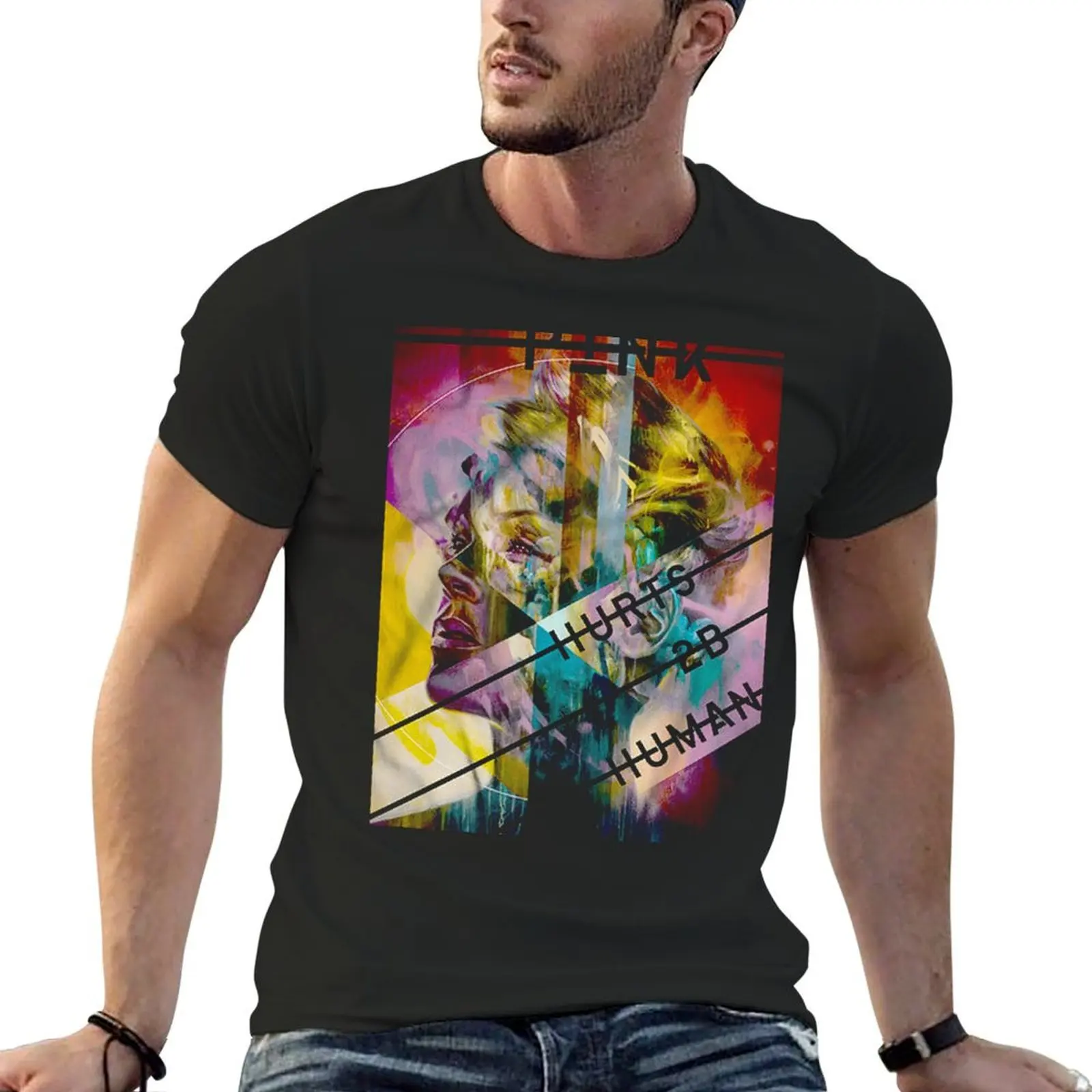 2B Human T-Shirt boys animal print graphics custom t shirt graphic tee shirt oversized t shirt men