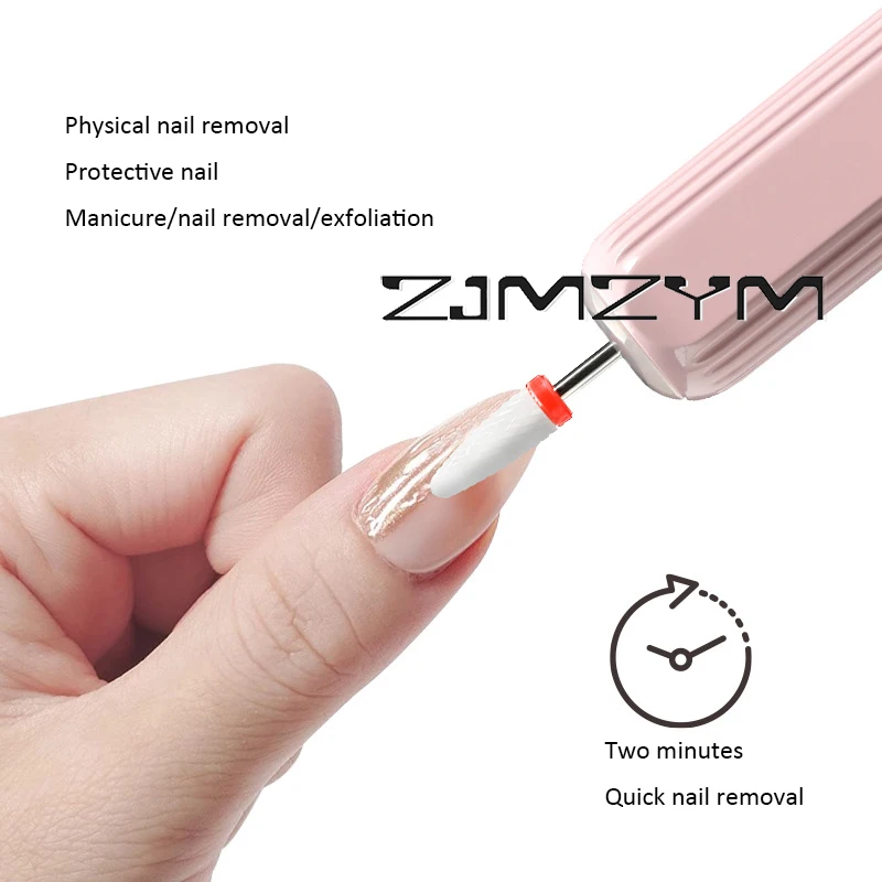 เครื่องขัดเล็บไฟฟ้าชาร์จด้วย USB mesin kutek เพื่อความงามแบบพกพาสำหรับการกำจัดผิวหนังที่ตายแล้ว