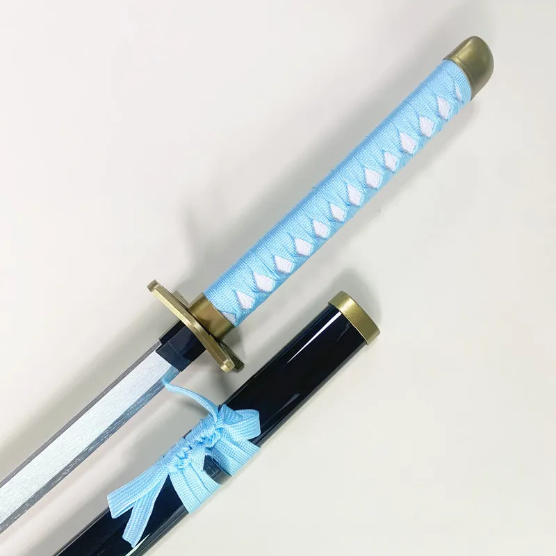 Anime Bleach Katana Wooden Ninja Blade Knife Aizen Sousuke Cosplay Prop Sword Real Sized Japanese Katana Samurai Sabre Kid Toy