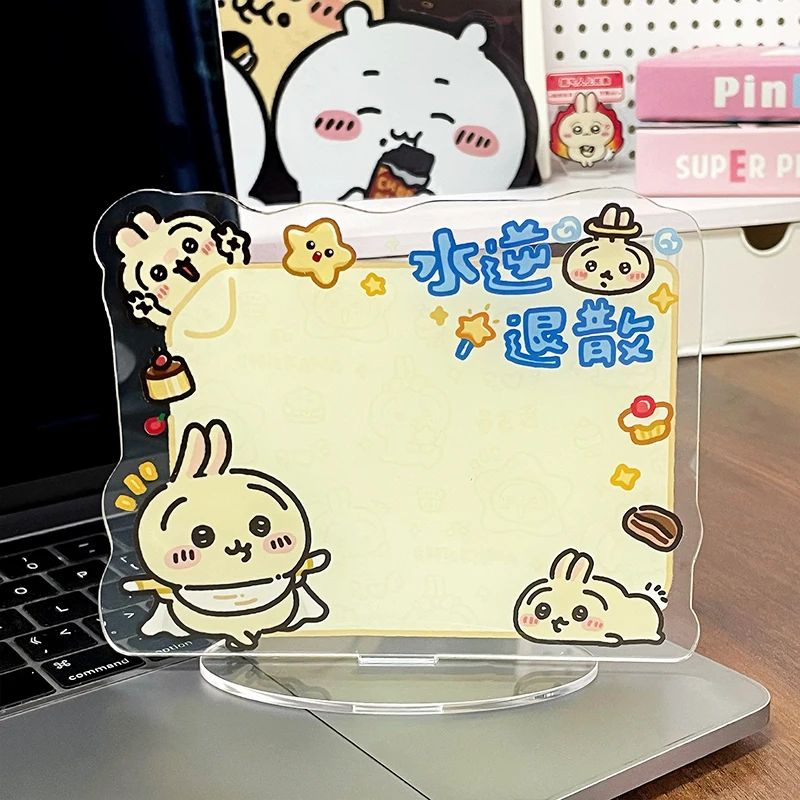 chiikawa PVC message board uitwisbaar notitieblok desktop ornament memo decoratief bord anime figuur