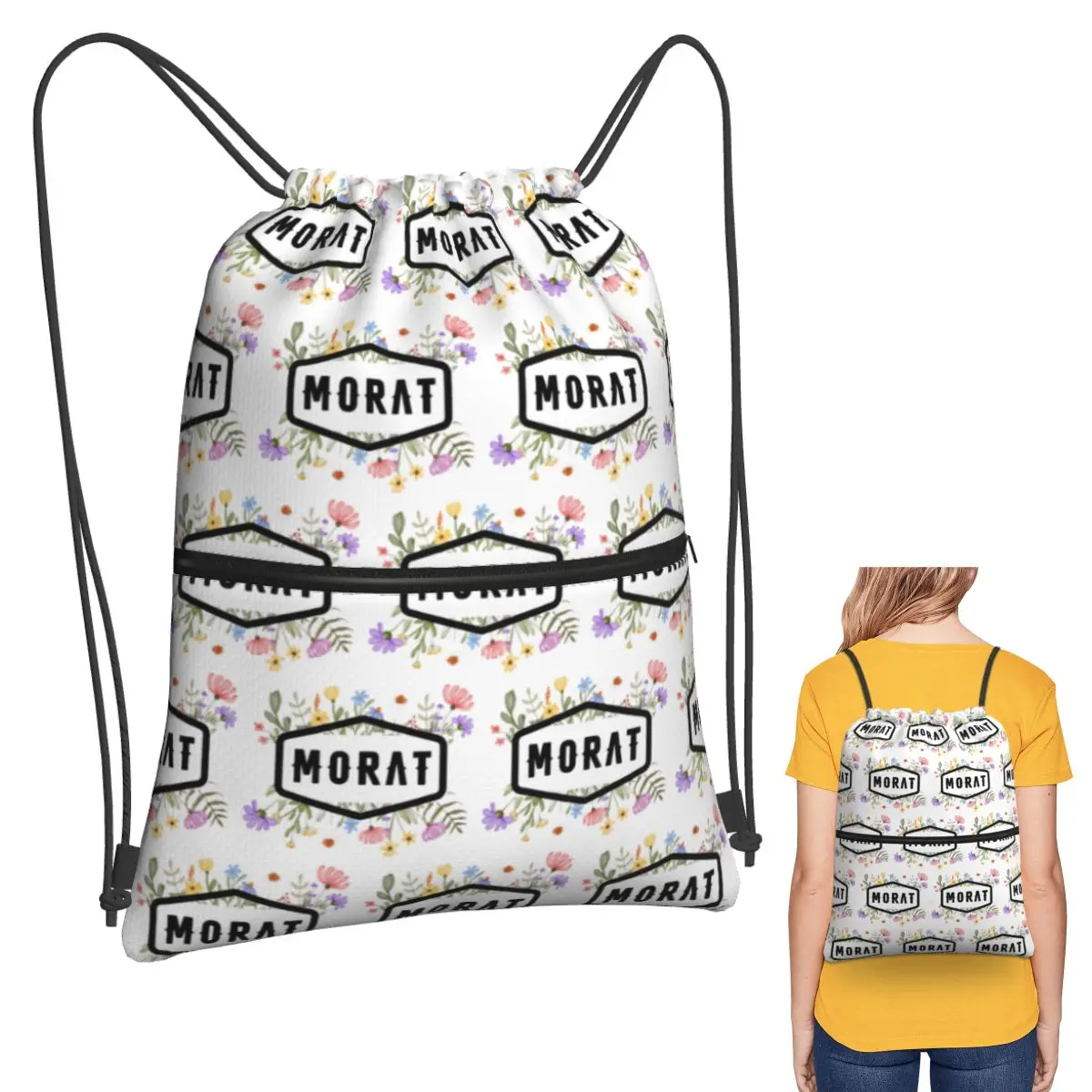 

Morat Pop Band Tour Music Backpacks Multi-function Drawstring Bundle Pocket Shoes Bag Book Bags for Travel Students