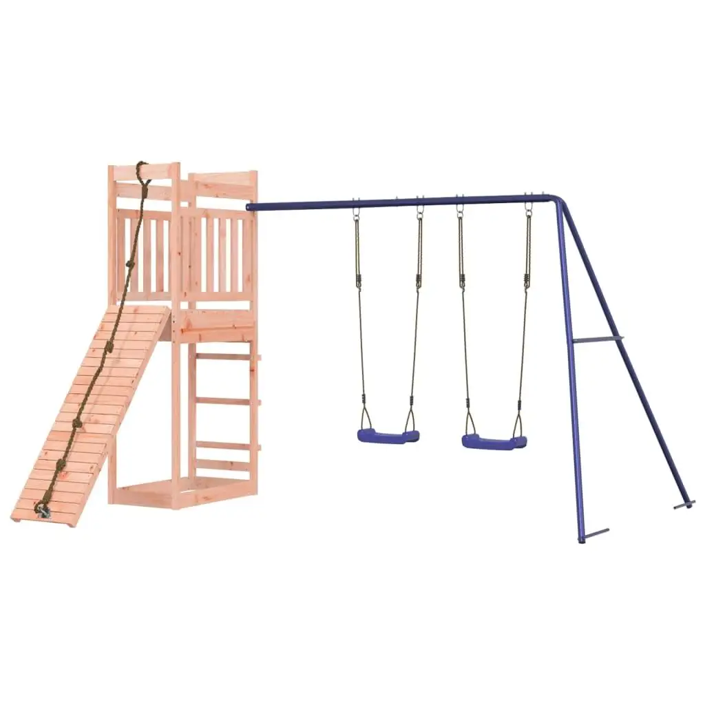 Solid Wood Douglas Outdoor Playset for Kids - Durable & Fun Backyard Playground Equipment