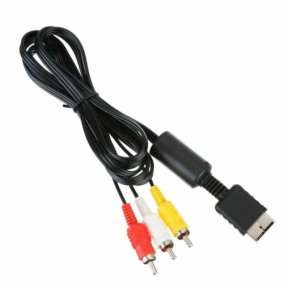 

Cord For Playstation PS1 PS2 PS3 A/V Sony PS 1/2/3 Video Cables Digital OEM 6FT RCA AV TV Audio Stereo Cable