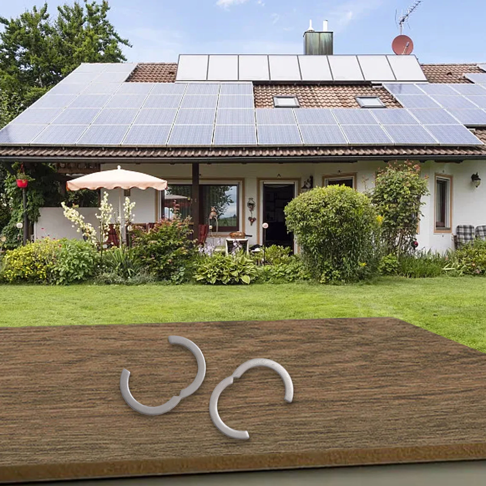 DN Corrugated Pipe Stainless Steel Segment Rings Circlip Solar Weather Conditions Corrugated Pipe Segment Rings