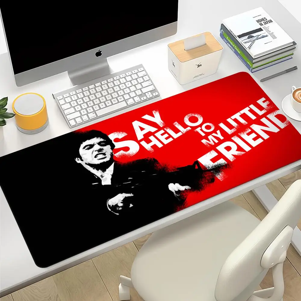 Scarface 1983 Film A-Al P-Pacino Movie Mouse Gamer Pc Gaming Accessories Large Mouse Pad Mausepad Non-slip Mat Deskmat Mousepad