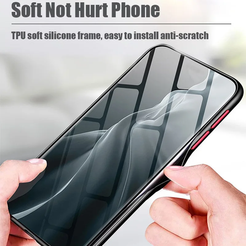 Acrylic Shockproof Matte Clear Case Cover For Samsung S22 S24 S23 Ultra Plus S20 FE A73 A13 A32 A52 A72 A33 A53 A52S 5G A51 Case