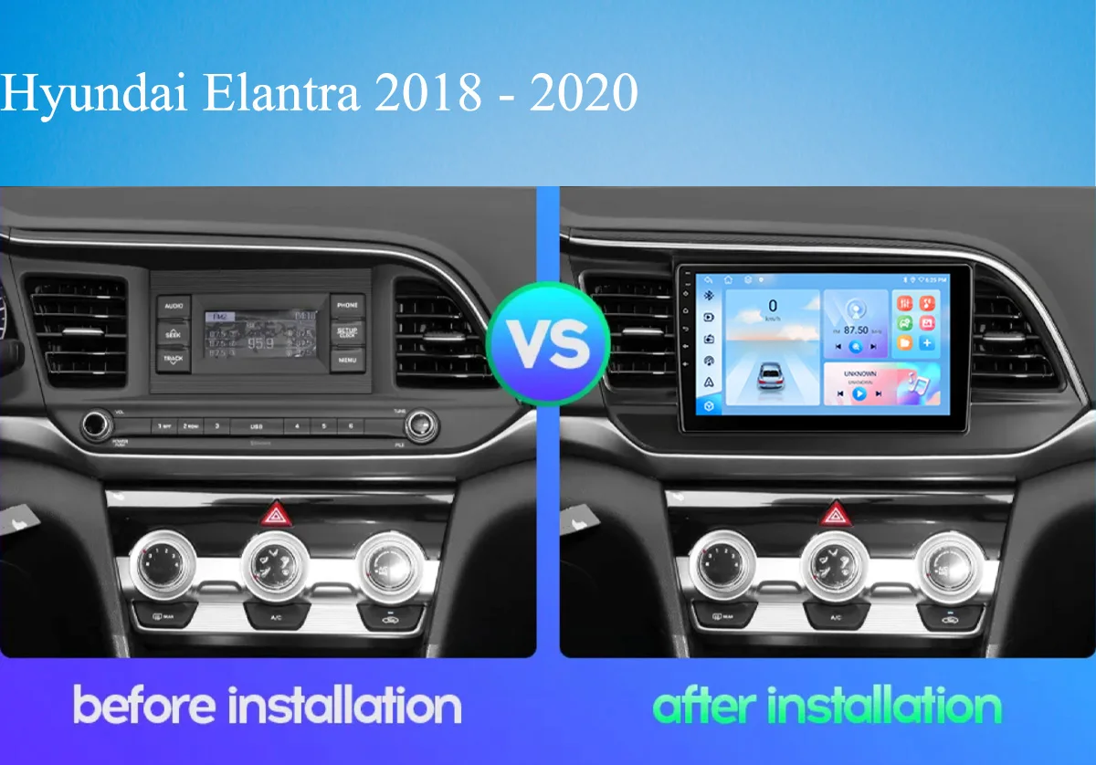 8Core أندرويد 14.0 راديو السيارة فيديو الموسيقى A/V مشغل رئيس وحدة لشركة هيونداي إلنترا 2018 - 2020 مع 4G Lte WiFi SWC DAB + DSP