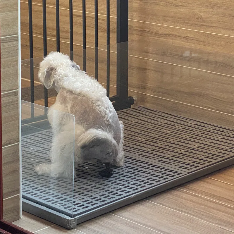 ZHAYA Dog Toilet Flushable with Anti Splash Grate Training Potty for Large Dogs Golden Retriever Poodle Indoor Easy Clean