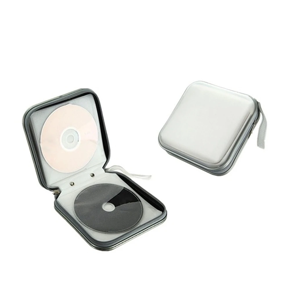 40개 용량의 휴대용 포켓 앨범 박스 홀더 오거나이저 디스크 지갑 CD 케이스 보관함