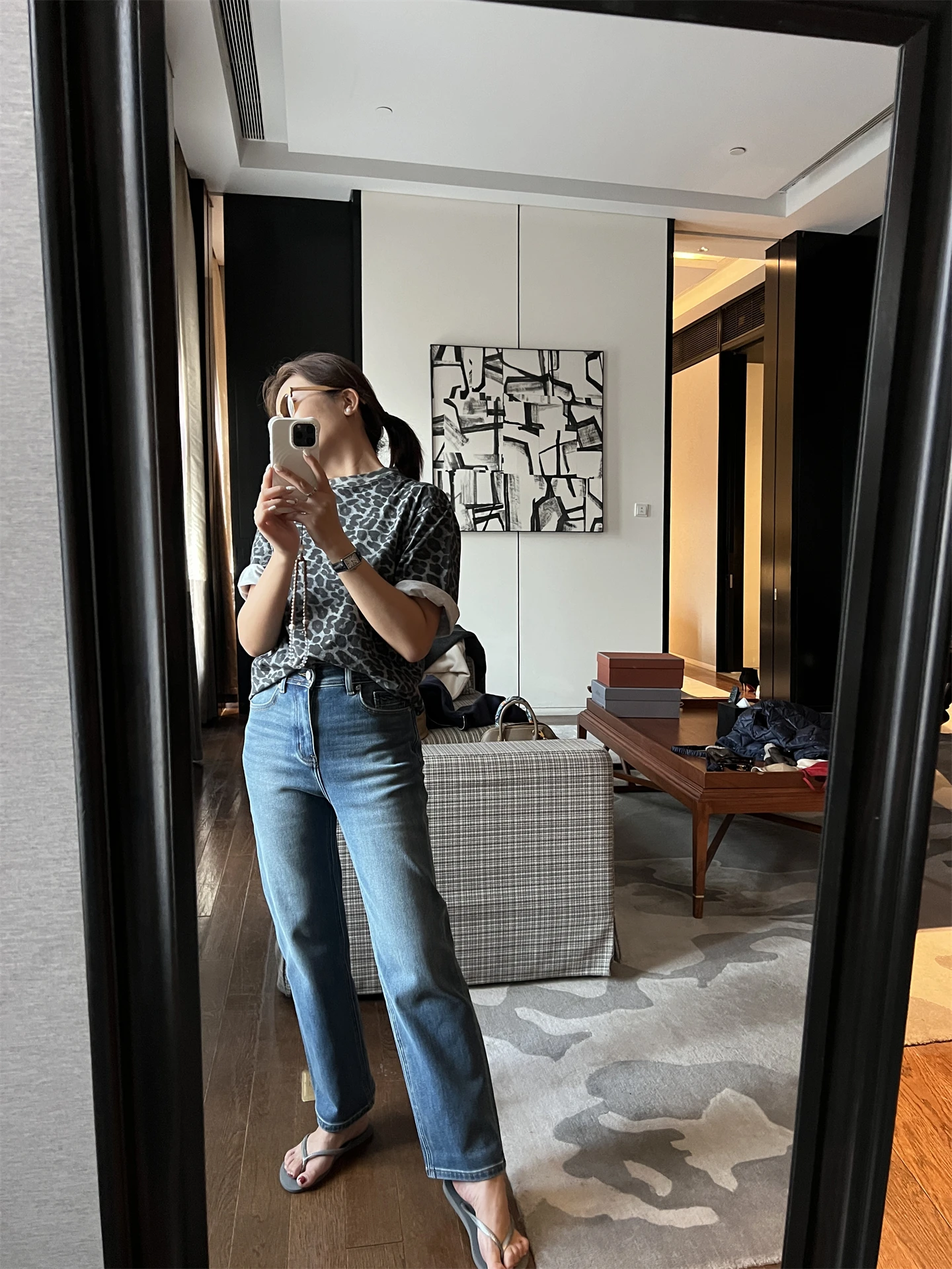 

Blue High Waist Slimming Straight Leg Denim Pants Fce Bot Inteated Design Casual Sle Winter New Faion Ladies Jeans