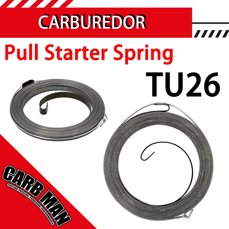 

Lawn Mower Chainsaw Recoil Pull Starter Spring Replacement Pulley Rope Recoil For TL23 TL26 TU26 26cc 2 Stroke Engine