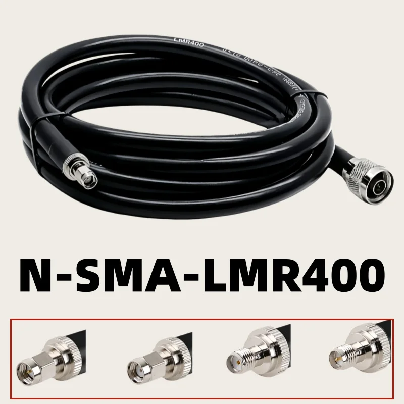 LMR400 Cable N to SMA Male Plug & Female Jack Connector N Male To RP SMA Male Crimp for LLMR400 Coax Pigtail Antenna Radio