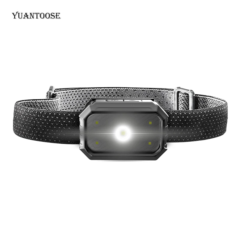 

100 Lumens 3.7V Lithium Battery Mini OutdoorInduction Headlight Lamp