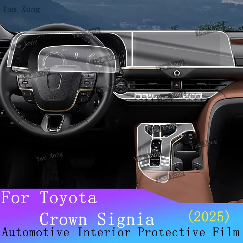 

For Toyota Crown Signia 2025 Car Panel Film Full set interior film Dashboard Protective GPS navigation Screen Anti-Scratch Film