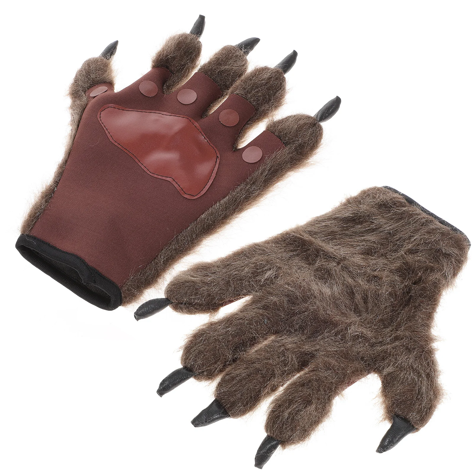 1Pair Gloves Polyester Scary Horror Costume Accessory for Halloween Masquerade Party Carnival Easter Christmas Dress Up