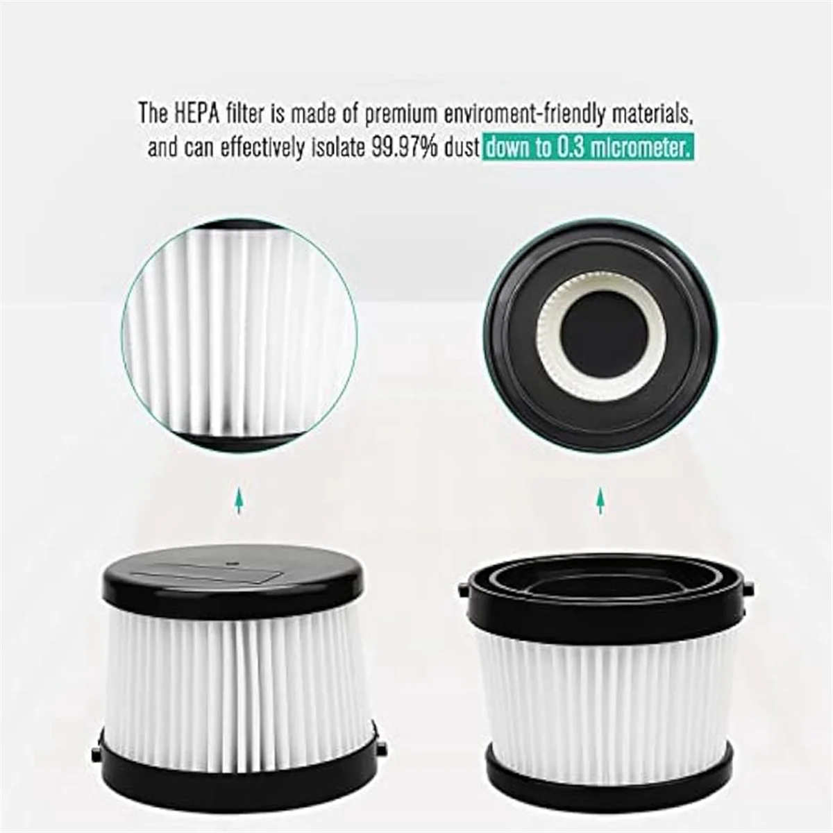 Y37A 4Pcs DCV501HB Filter Fit für DEWALT 20V Vakuum Cordless Hand Staubsauger, Teil DCV5011H. 10er-Pack Schaumstofffilter