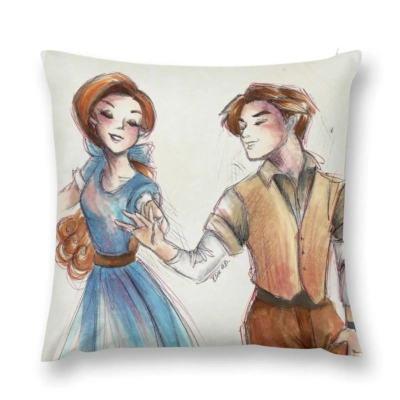 Anastasia and Dimitri Throw Pillow christmas decorations 2025 Decorative Cushions For Luxury Sofa Sofa Cushion Cover pillow