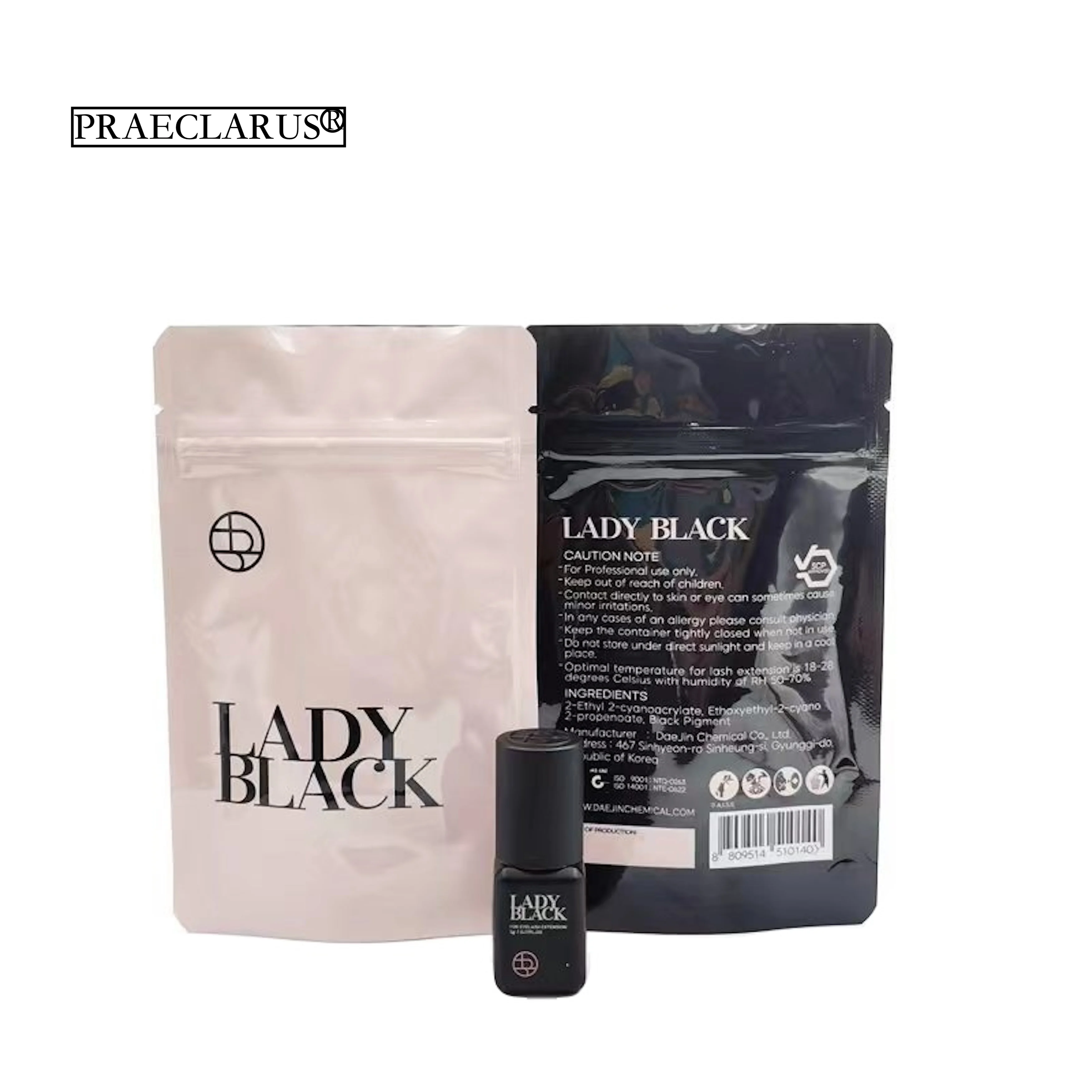 صمغ Ladyblack للرموش الفردية ، لاصق آمن ، جاف ، رموش اصطناعية ، 5 * سريع ، شحن خلال 24 ساعة