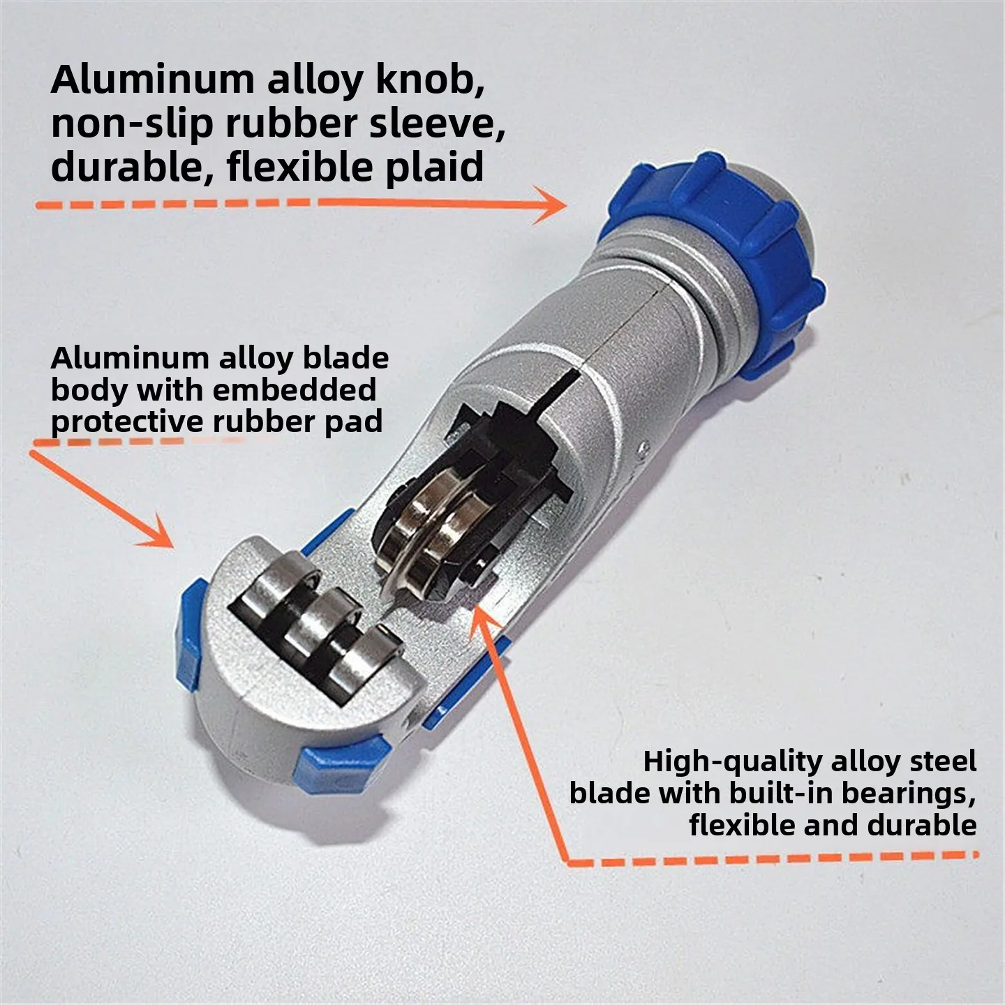 Bearing-Type Tube Cutter WK-532 – Copper & Stainless Steel Pipe Cutting Tool, Heavy-Duty Tubing Cutter for Plumbers & HVAC