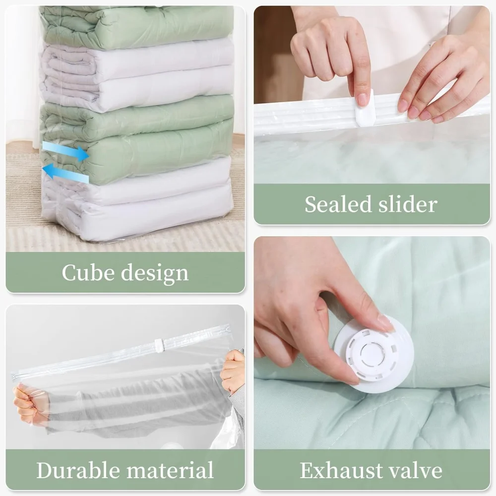 Fotografia 6: 31x40x15 Polegada grandes sacos de armazenamento a vácuo sacos de vedação a vácuo roupas cobertor cama espaço saver vacina selado sacos de armazenamento a vácuo