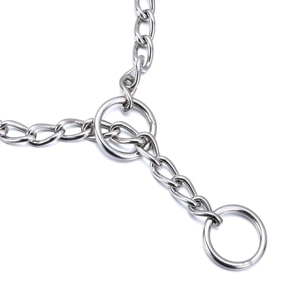 

Durable Seamless Welding Strong Resistant Non-Slip Double Circle Medium and Large Dogs Dog Collar Cuban Chain