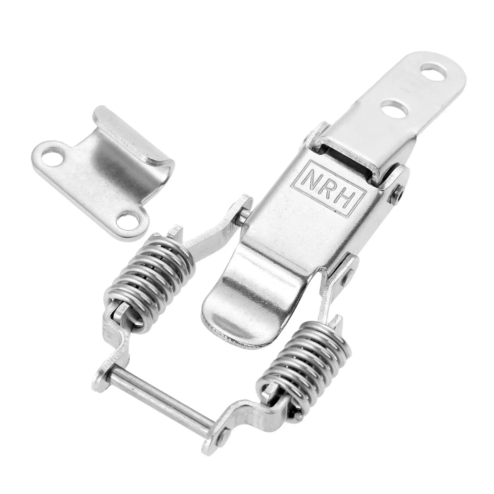 

1PC Cabinet Lock Box Hasp Case Iron Spring Latch Catch 67*36mm Toggle Locks For Drawer Gate Door Furniture Hardware