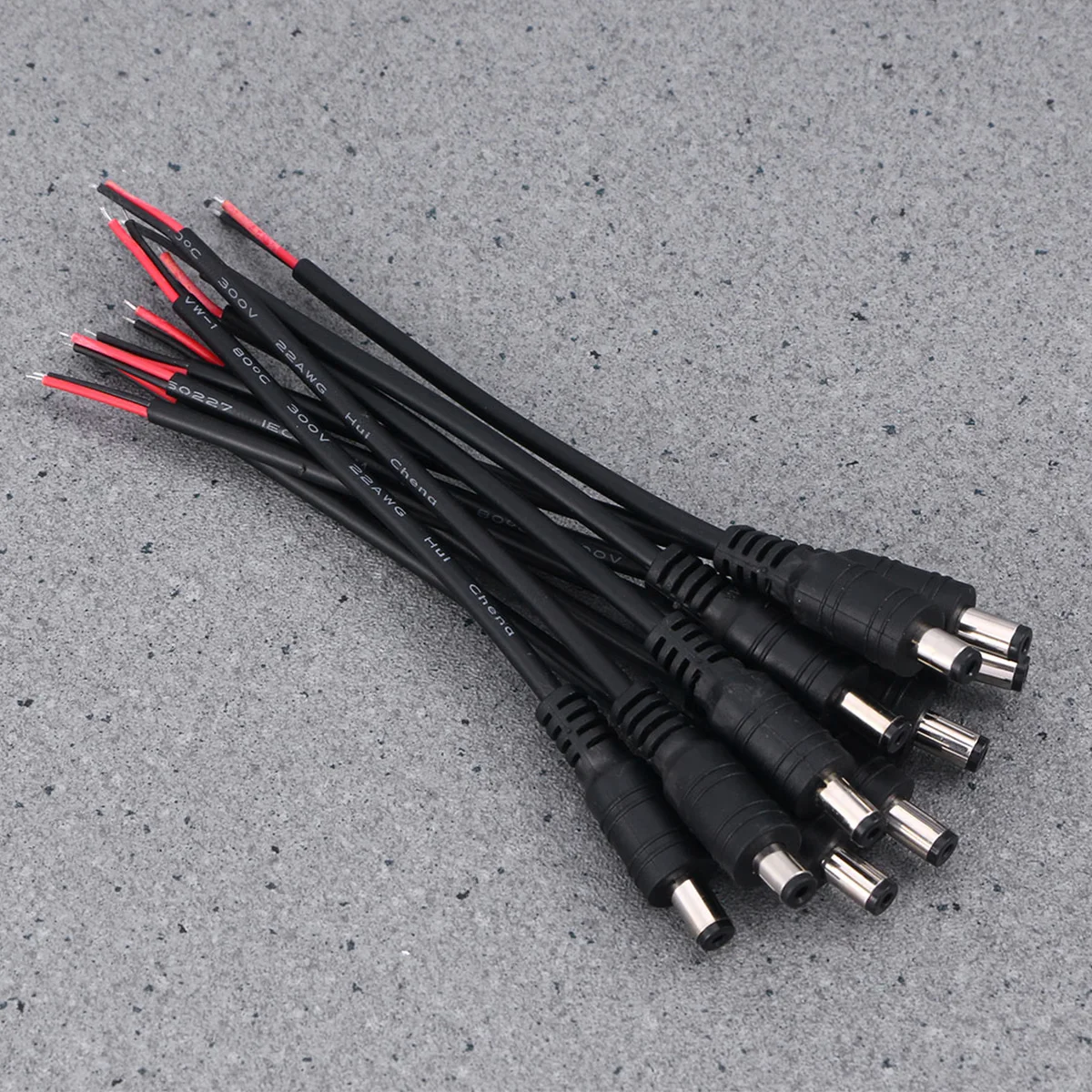 

10 PCS DC Male Adapter Cable Power Connector 12v Pigtail Supply Connectors Jack