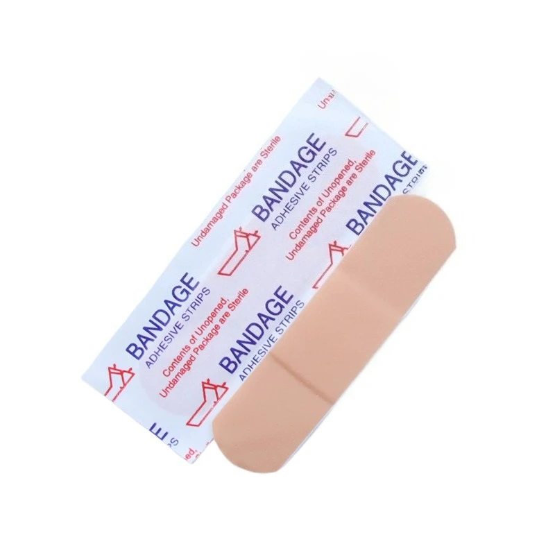 50 قطعة/المجموعة الإنجليزية رسائل الفرقة المعونة شفافة مقاوم للماء الإسعافات الأولية اللدائن لتضميد الجروح التصحيح الشريط PE لاصق الضمادات #5
