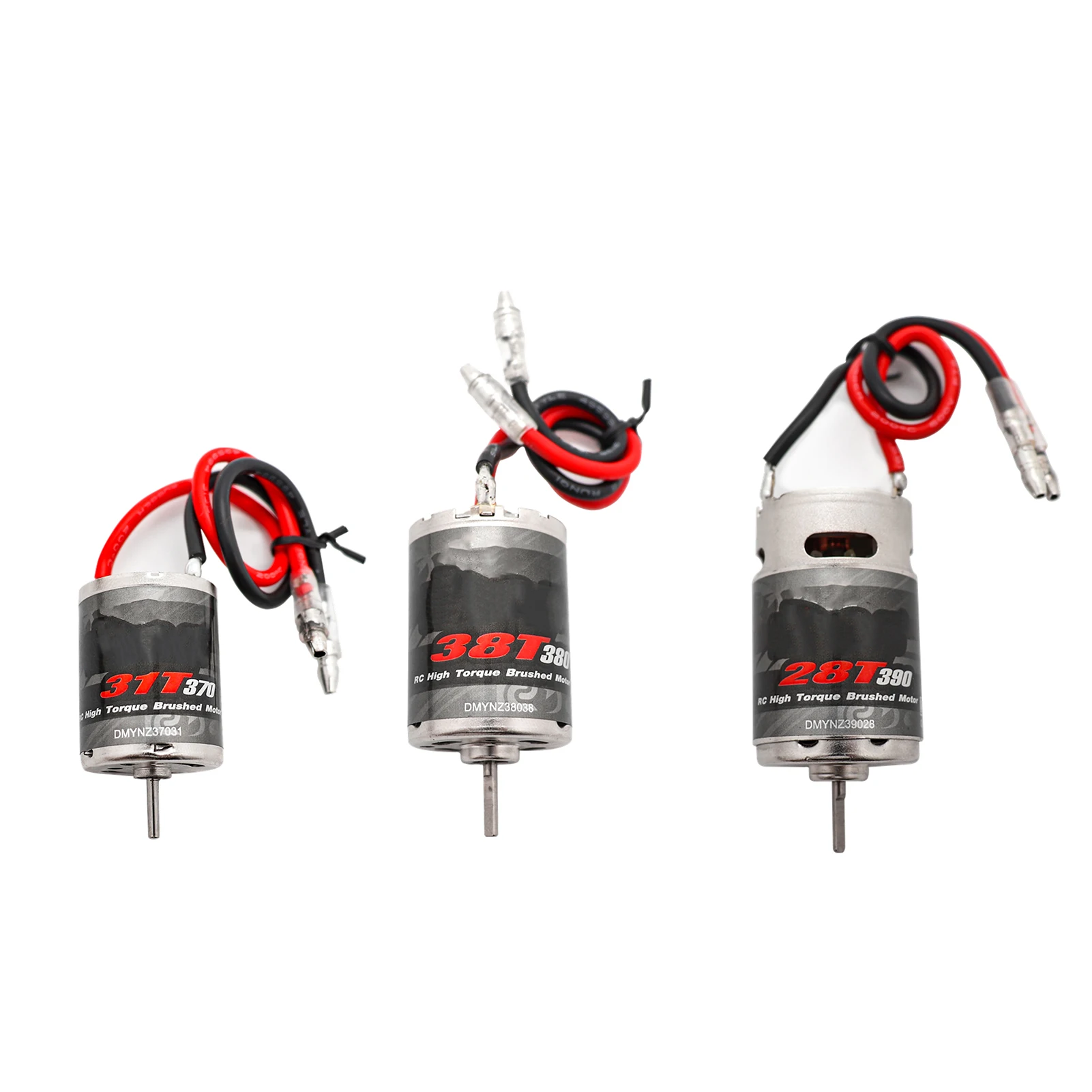 Motore spazzolato Motore spazzolato in acciaio inossidabile 390 28T Sostituzione per Axial SCX24 Wltoys HSP 1/18 1/16 Auto telecomandata Proiettile