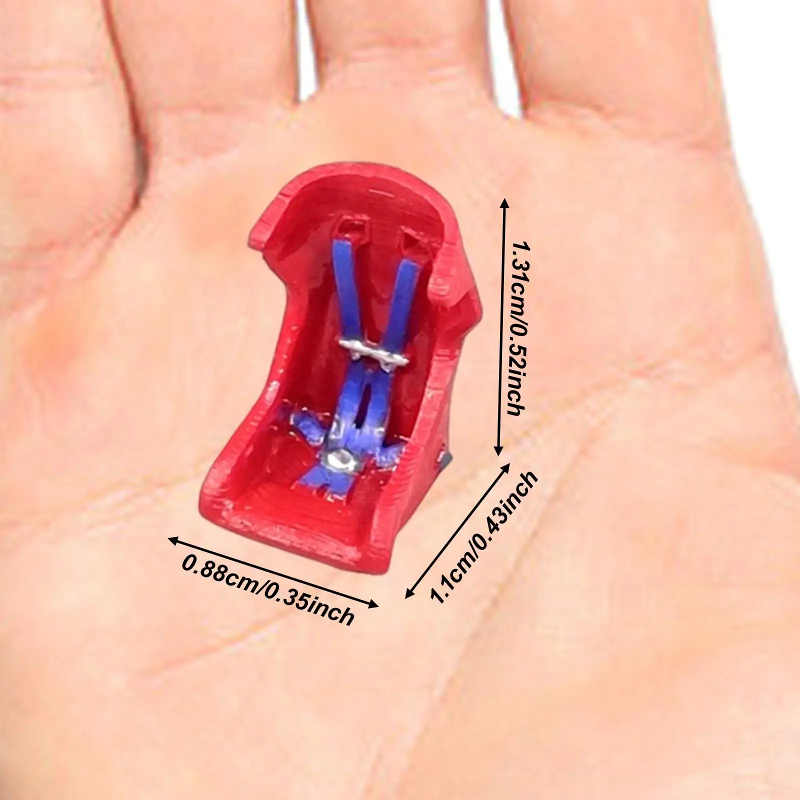 1/64 Scale Car Bucket Seat Mini Car Interior Accessory for Architectural Buildings