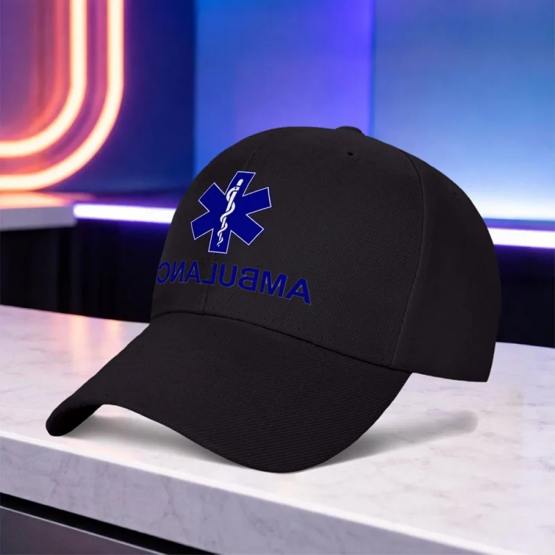 1pc Printed First Aid Medical Symbol Baseball Cap – Lightweight Unisex Sports Cap for Outdoor, Festivals, Weddings, Daily Wear