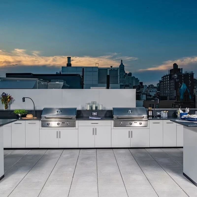 

High quality custom modern luxury outdoor garden barbecue stainless steel full kitchen cabinet