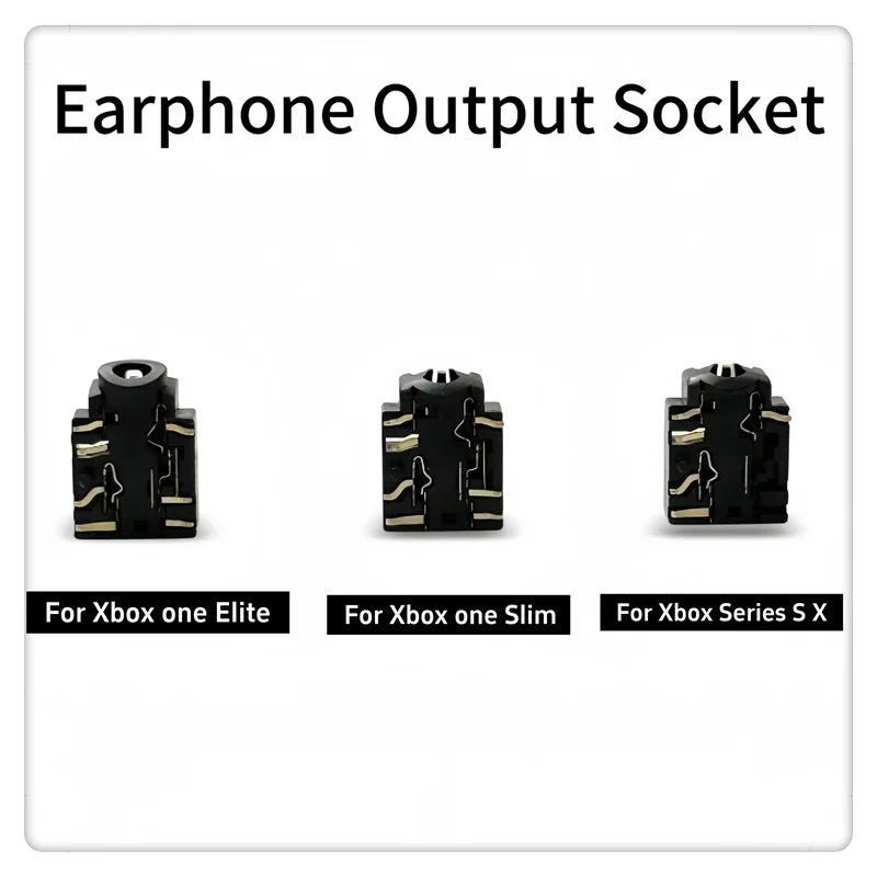 

50pcs Original New Earphone Audio Output Socket for Xbox One S Slim 3.5mm/For Xbox Series S X/For Xbox One Elite Controller